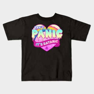 Don't Panic It's Satanic - Cute Pastel Goth Gift Kids T-Shirt